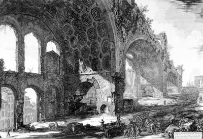 Uitzicht op de Basiliek van Maxentius en Constantijn, uit de 